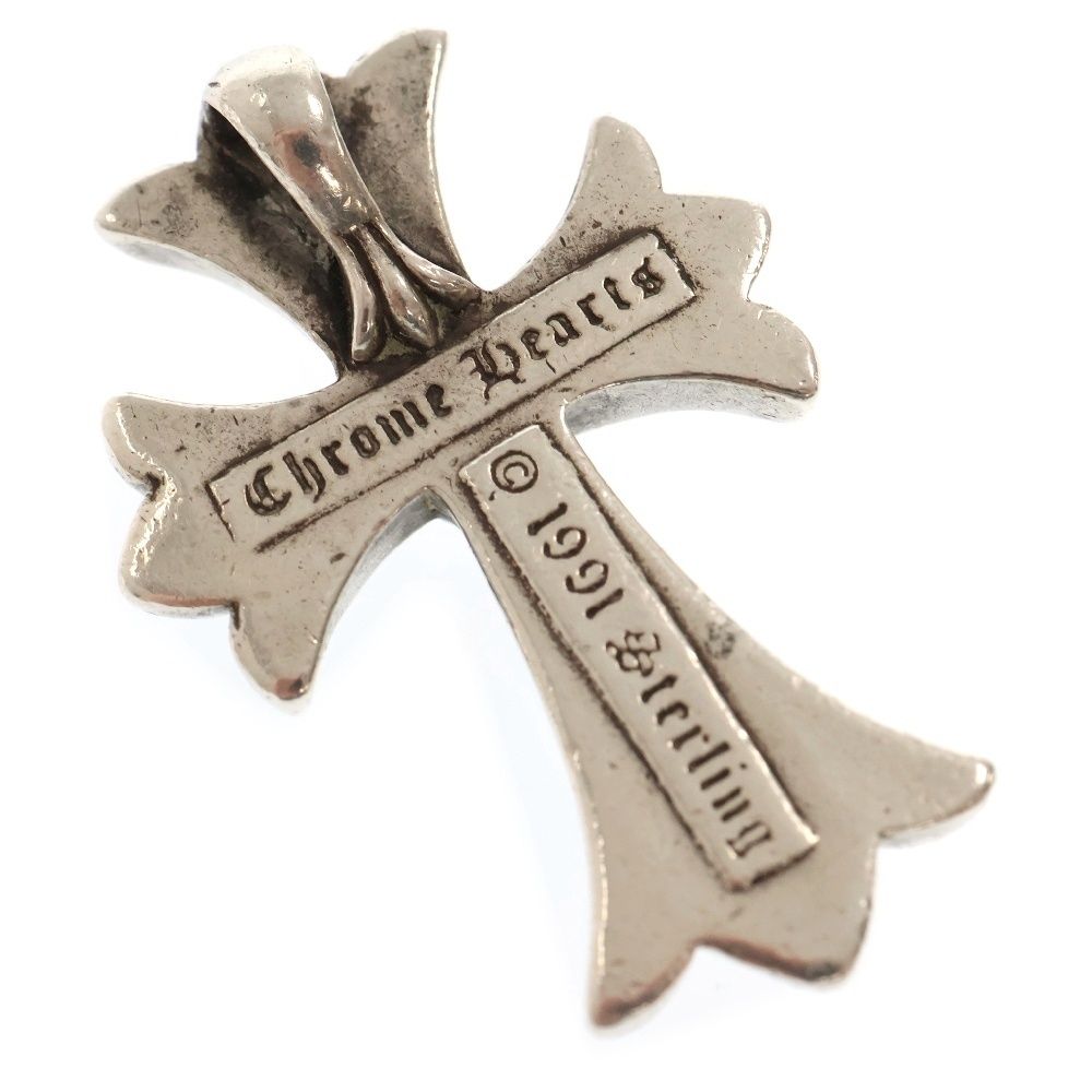 CHROME HEARTS (クロムハーツ) CH CRS SML スモールCHクロス ペンダントトップ シルバー BCA219