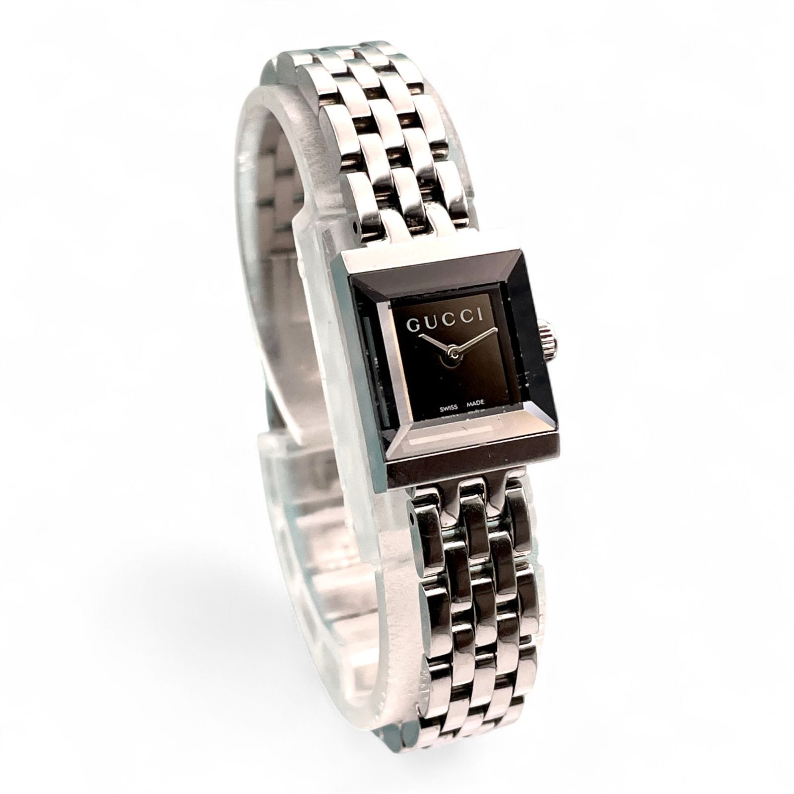 美品 □ 稼働 GUCCI グッチ 128.5 レディース 腕時計 クオーツ  