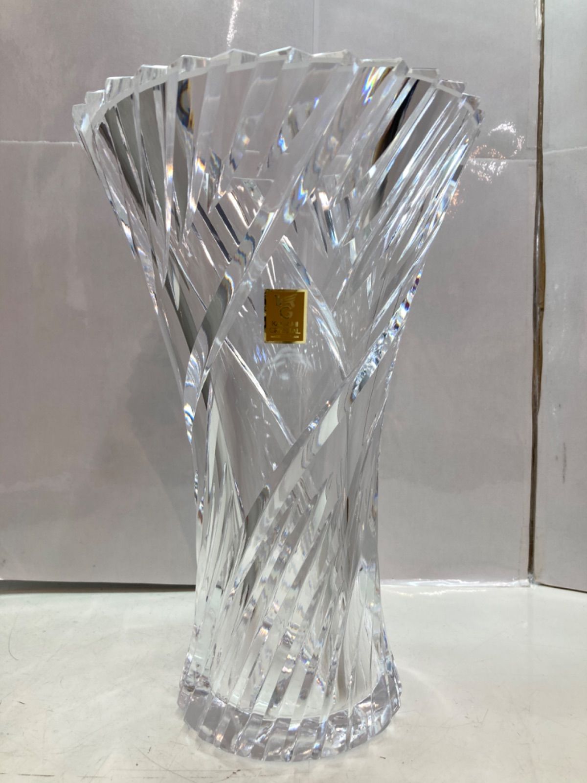 カガミクリスタル 花瓶 F306-810 箱付 ヨドバシ.com - KAGAMI CRYSTAL カガミクリスタル 花瓶 F306-810