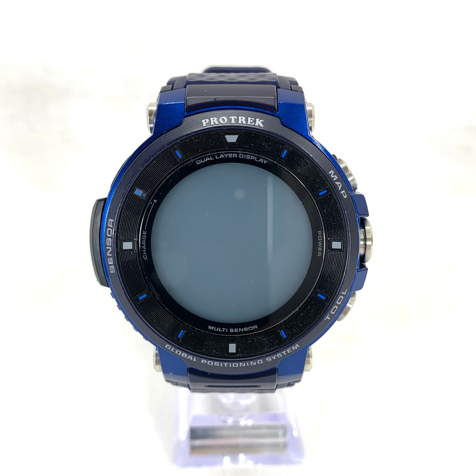 【一時値下げ】（中古美品）CASIO PROTREK WSD-F30-BU PRO TREK プロトレック スマートウォッチ WSD-F30-BU - メルカリ