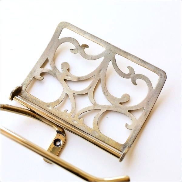  トイレットペーパーホルダー カバー 真鍮 アンティーク エレガント おしゃれ ゴールド 金 ブラスペーパーホルダー G トイレットペーパーホルダー トイレ用品