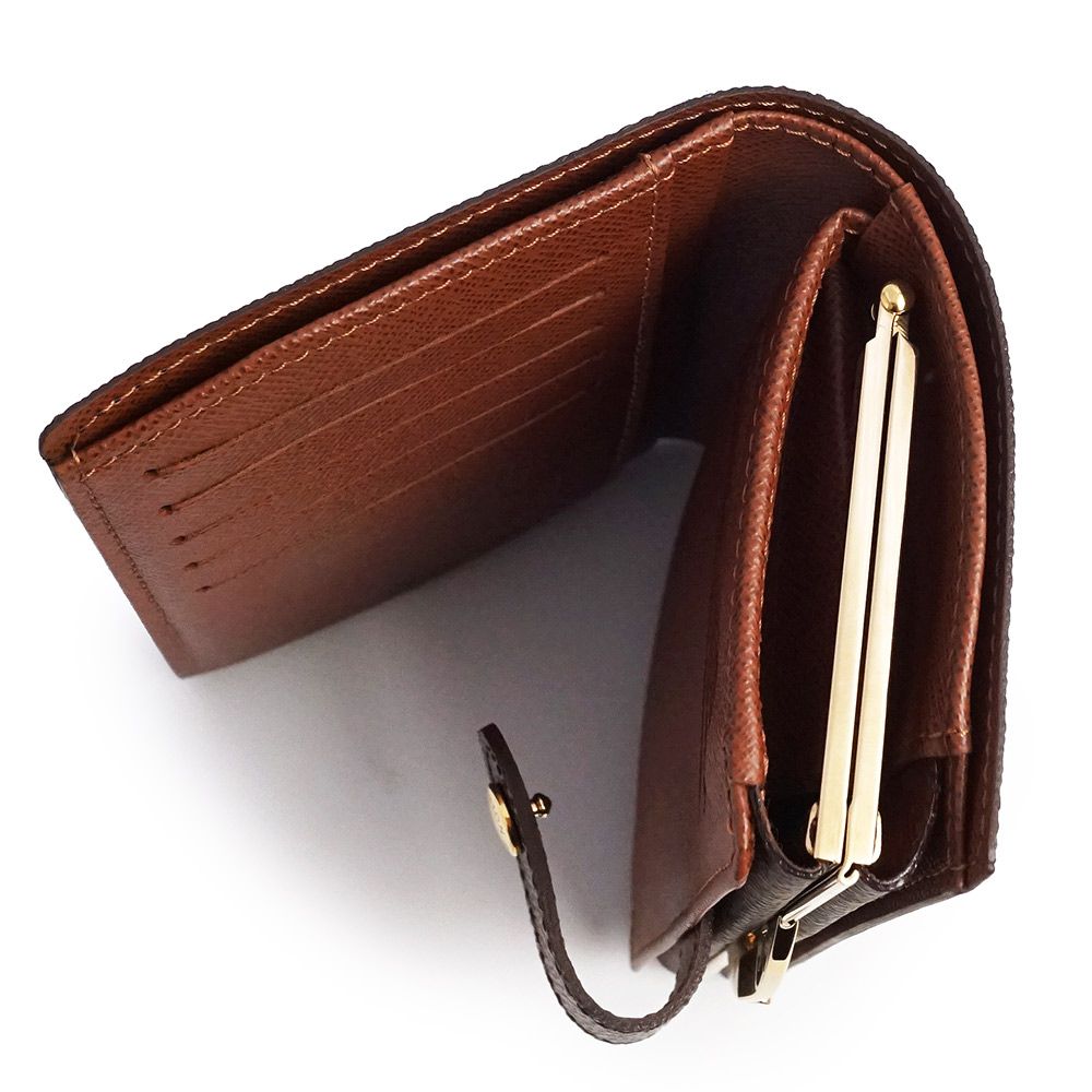 ルイヴィトン モノグラム ボルトフォイユ ヴィエノワ がま口 二つ折り