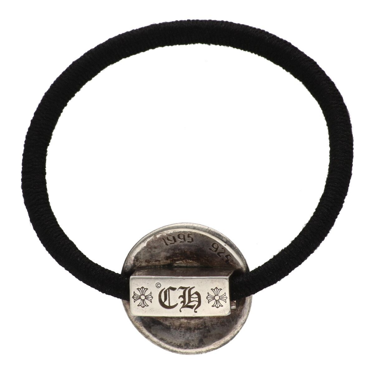 CHROME HEARTS クロムハーツ クロスボール ボタン コンチョ SV925 シルバー ヘアゴム ♯2 ブレスレット 25030964 RS