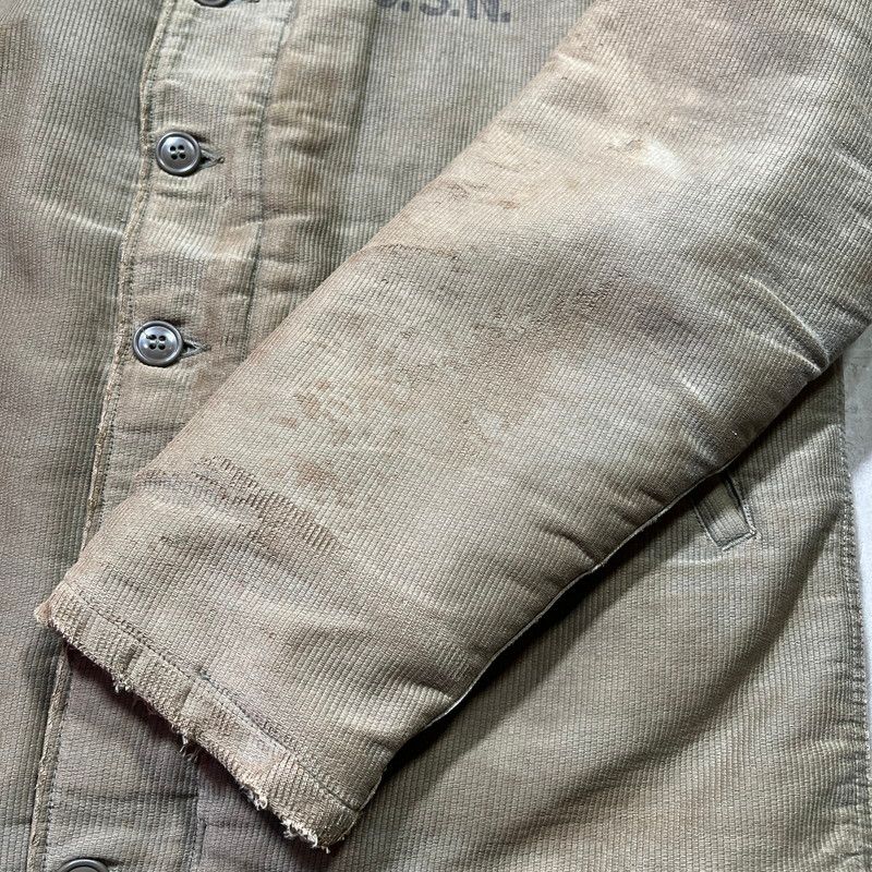 U.S.NAVY 40's N-1 デッキジャケット 初期型 太畝ピケ - メルカリ