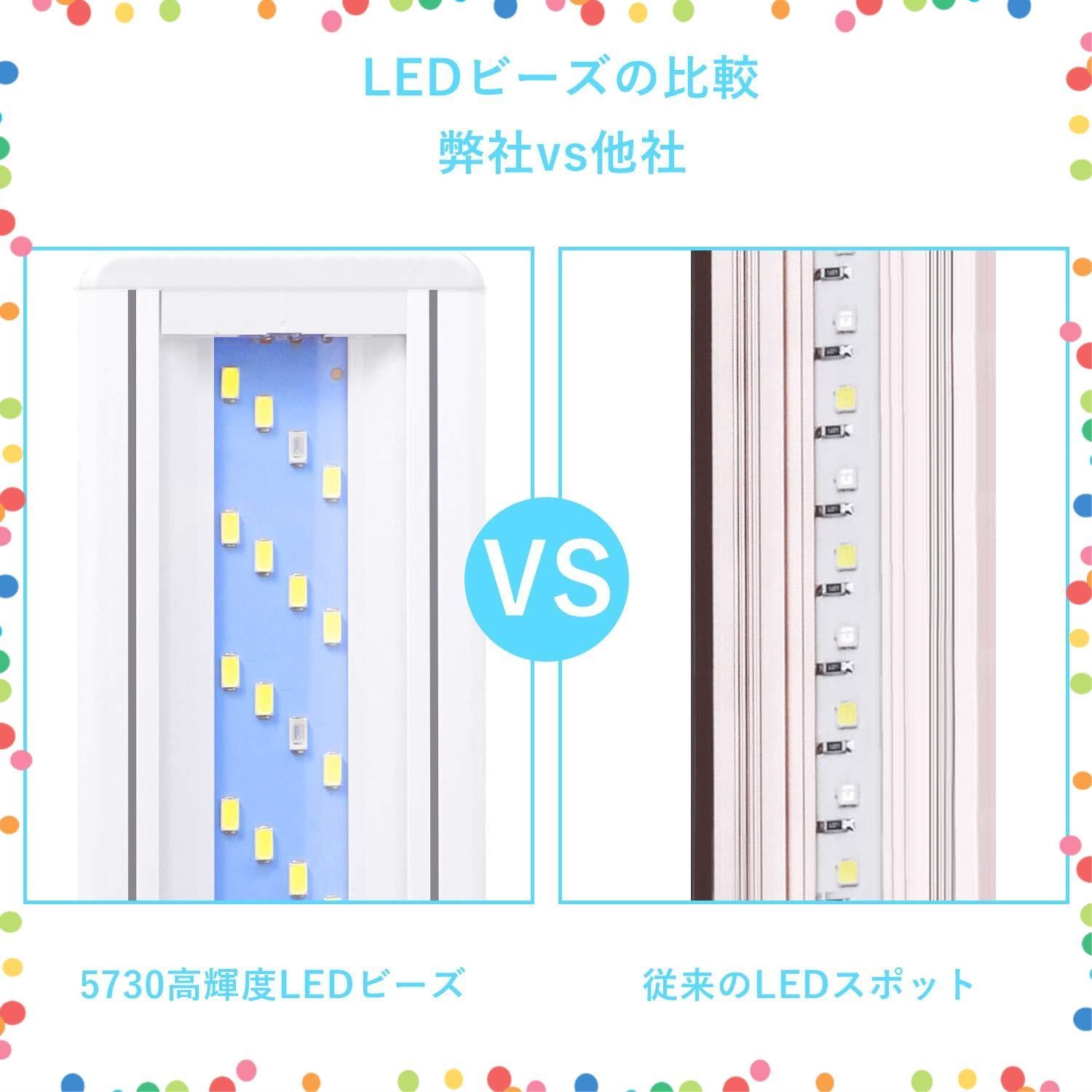 【在庫セール】アクアリウム ライト 8W 30～40CM水槽対応 40LED(5青35白) 水槽ライト LED 魚ライト LEDGLE 水槽照明・水草育成・観賞魚飼育