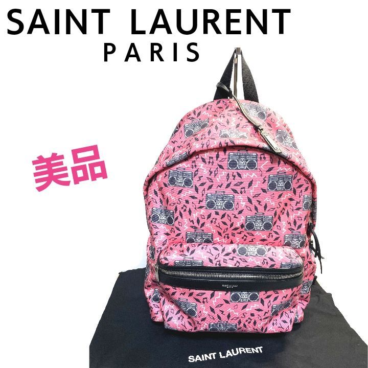 SAINT LAURENT サンローラン 534967 シティ キャンバス リュックサック 