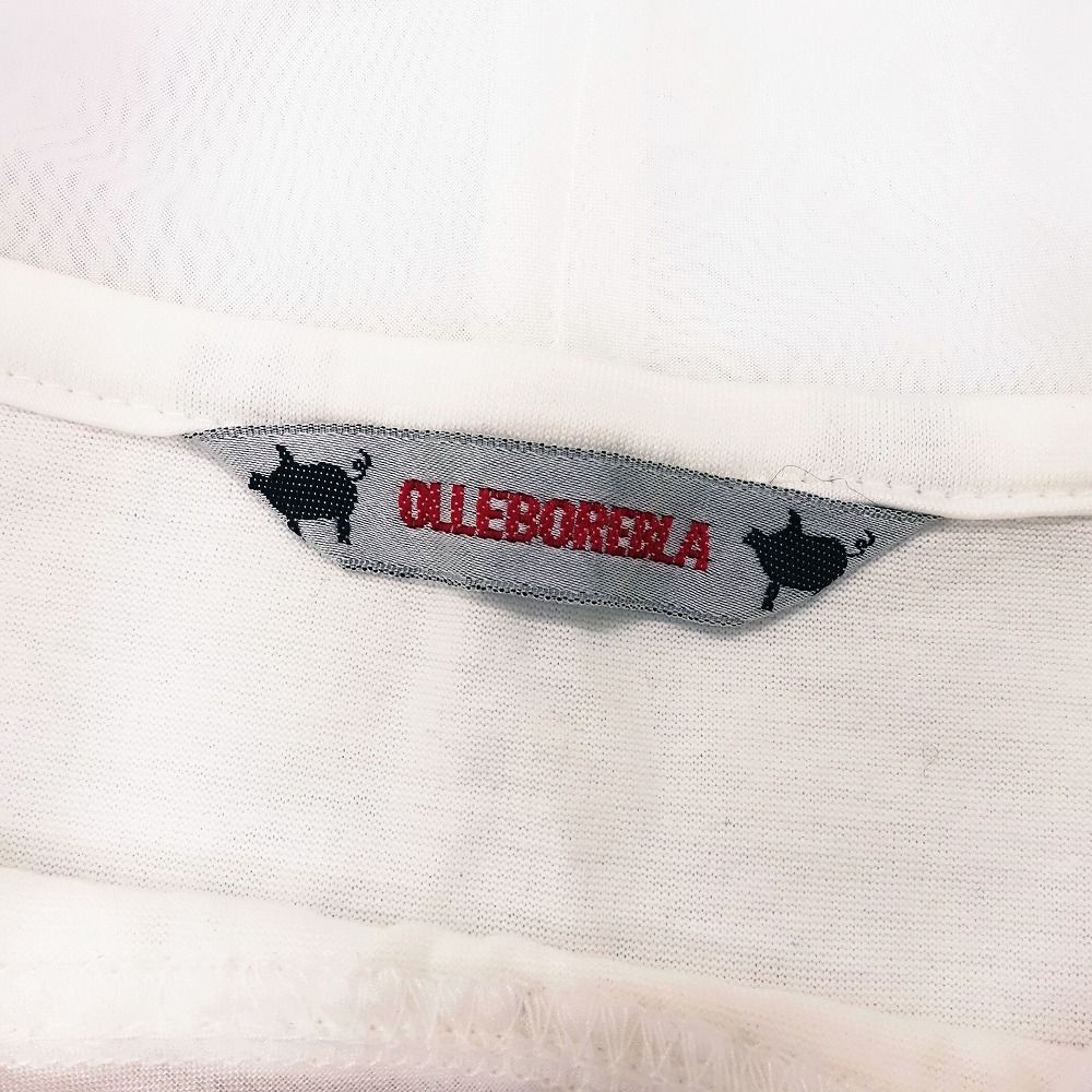 アルベロベロ OLLEBOREBLA オレボレブラ チュニック カットソー 半袖 チュール ブタさん 装飾 トップス ホワイト レディース 【中古】 アルベロベロ OLLEBOREBLA オレボレブラ チュニック カットソー
