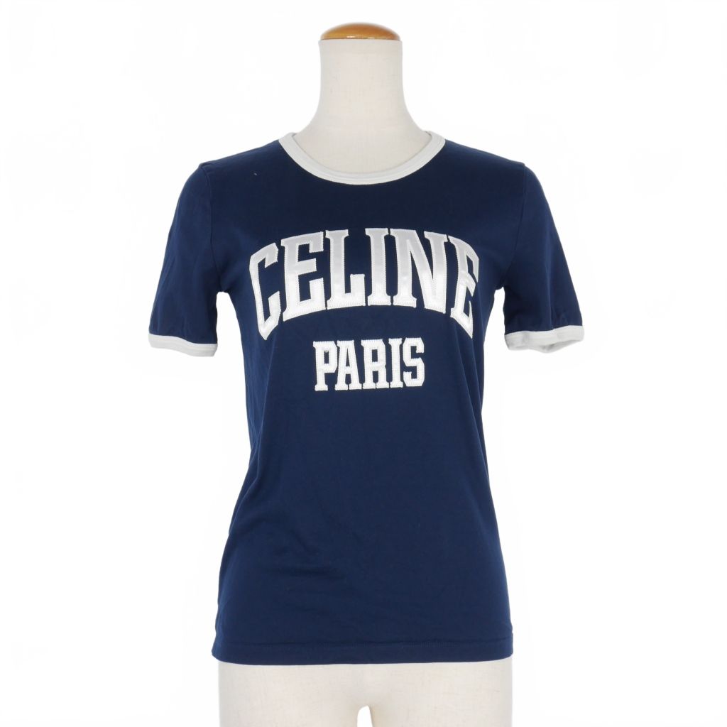 セリーヌ CELINE 24SS 70s プリント Tシャツ カットソー 半袖 XS