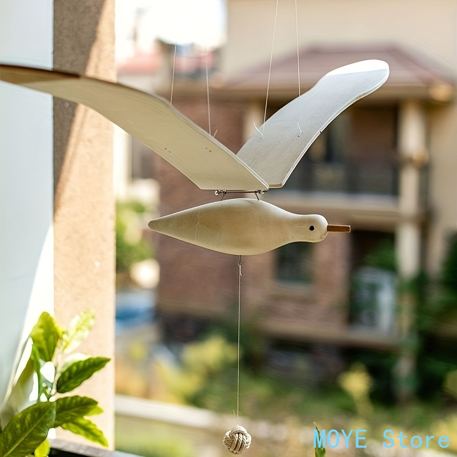 飛ぶカモメの空中屋外ハンギングペンダントホームステイハンギングクリエイティブな木製ハンギング祭りのペンダント