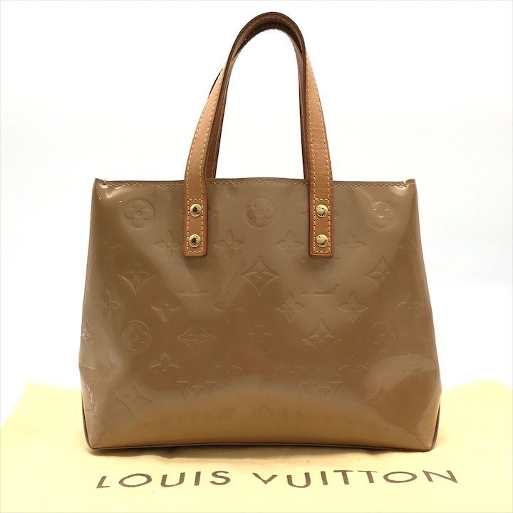 美品 LOUISVUITTON ルイヴィトン モノグラム ヴェルニ リードPM ハンド バッグ ミニ トート レザー ベージュ a4457 - メルカリ