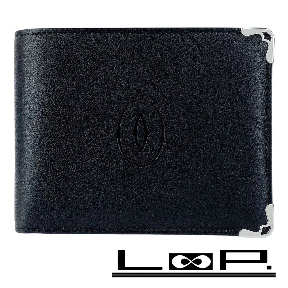 □未使用□ カルティエ 2つ折り 財布 小銭入れ マストライン レザー