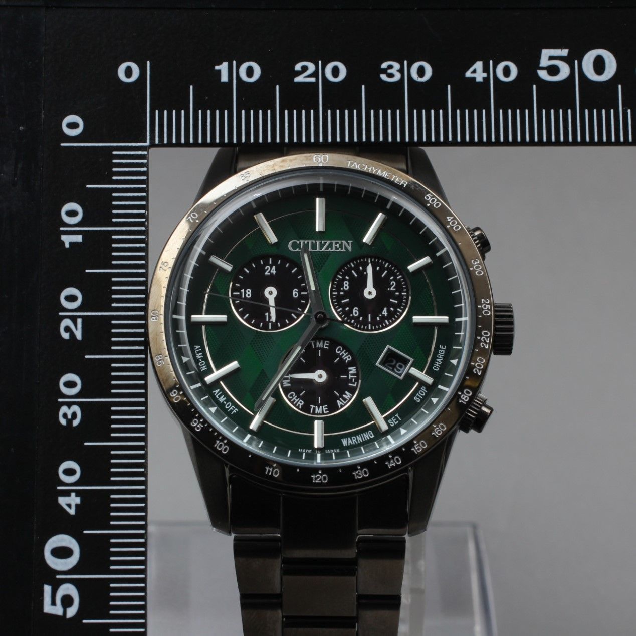 美品】CITIZEN シチズン E820-A12HF01 エコドライブ クロノグラフ