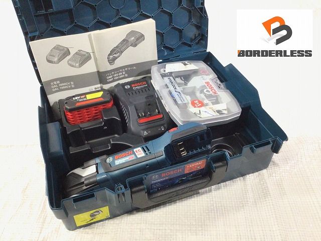 BOSCH ボッシュ 18V バッテリーマルチツール GMF18V-28型 バッテリー 18V 6.0Ah 充電器 ケース付き 電動工具