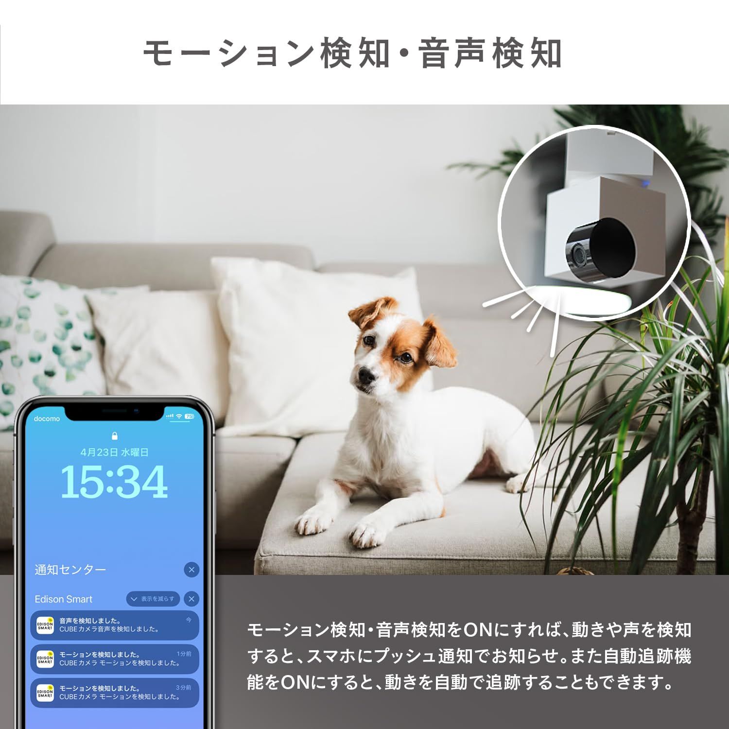 双方向音声 モーション検知