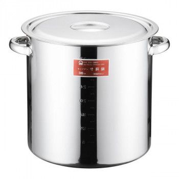 遠藤商事 SAモリブデン 寸胴鍋 目盛付 手付 36cm AZV10036