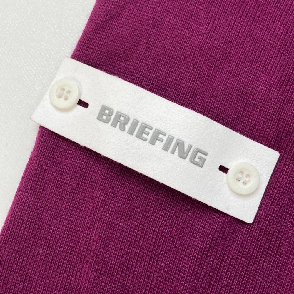 サイズ：XS BRIEFING GOLF ブリーフィング  シルク混 ニットセーター  パープル系 [240101430452] ゴルフウェア レディース ストスト サイズ：XS BRIEFING GOLF ブリーフィング シルク混 ニット