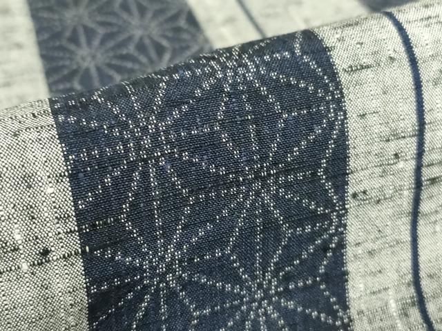 平和屋着物▽上質な紬 単衣 麻の葉間道 正絹 逸品 DAAV5046az - メルカリ 