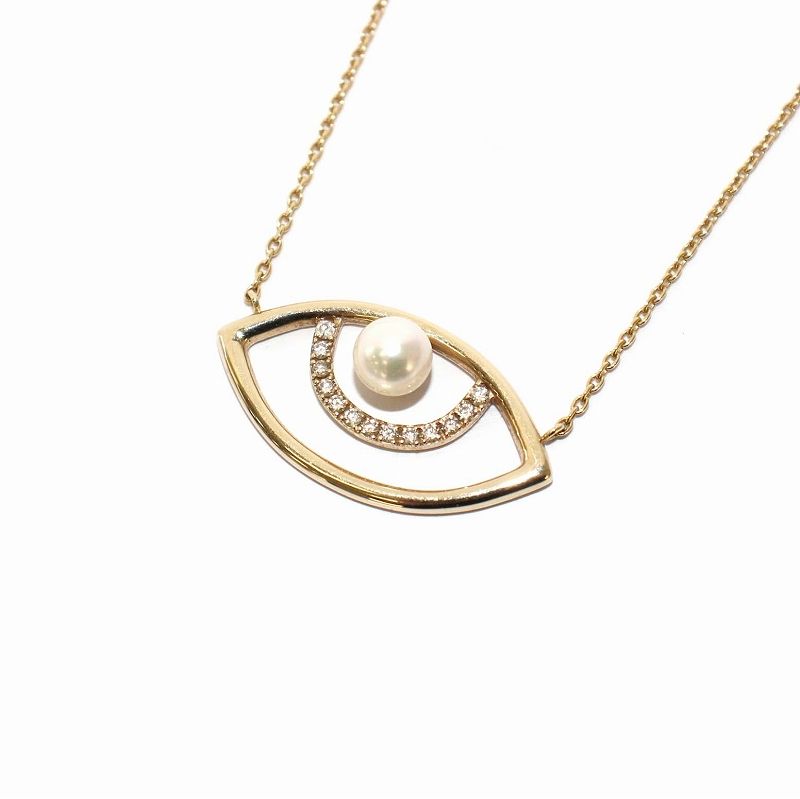 スーリヤ Surya Eye.Necklace Pearl アイネックレス ペンダント パール  