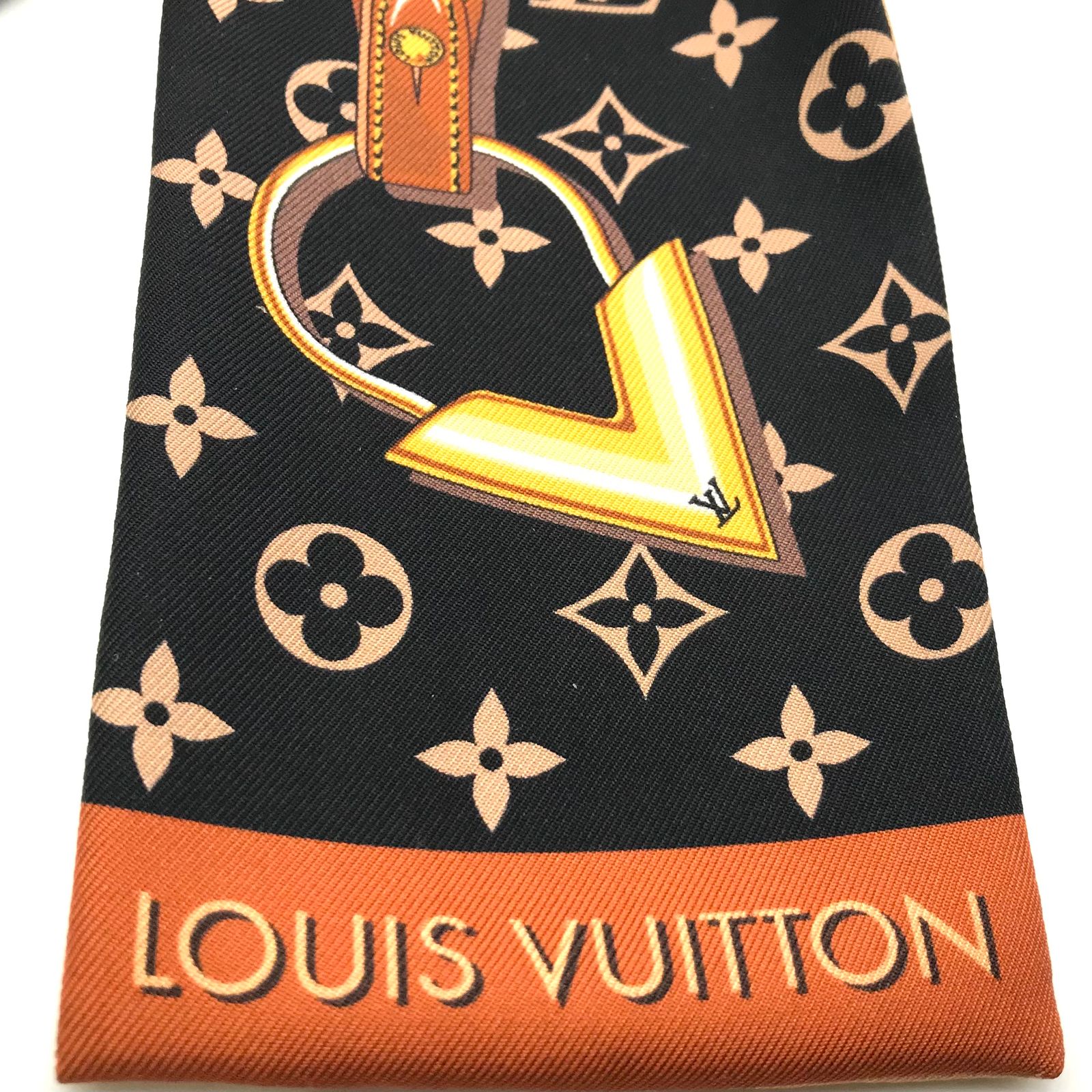 LOUISVUITTON ルイヴィトン シルク バンドー ワイルドアット ハート