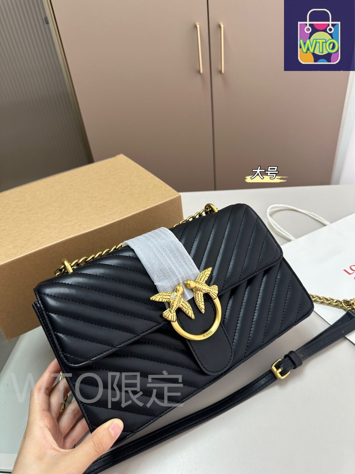 PINKO SD0293P003Z99 関税送料込 Pinko Women's Bag Love One Mini 100074-A0GK Z99Q Nero