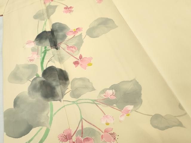 平和屋着物□訪問着 手描き 風景枝菊 暈し染め 逸品 DAAE9992ar 平和