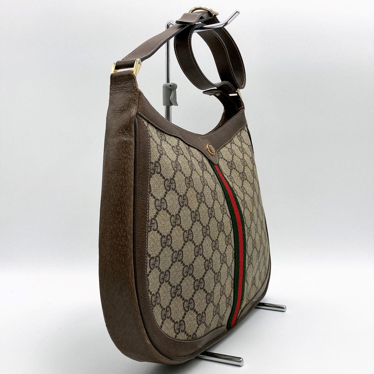 GUCCI グッチ オールドグッチ GG柄 シェリーライン ショルダーバッグ
