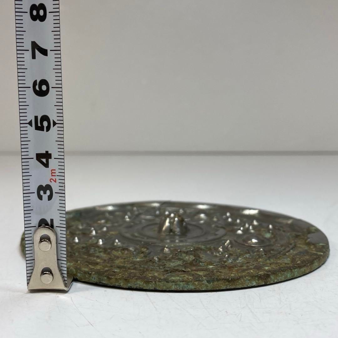  古銅 古鏡 タトサ 246 g 東な6 0420 アンティーク雑貨 美術品 アンティーク コレクション