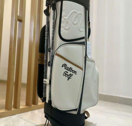 マルボンMalbon Golf ゴルフ キャディバッグ スタンドバッグ ホワイト マルボン Malbon golf ゴルフキャディバッグ セルフスタンド ホワイト