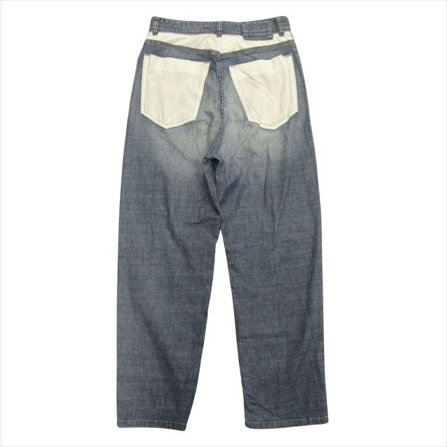 15aw エムエムシックス メゾンマルジェラ MM6 Maison Margiela インサイドアウト デニム パンツ ジーンズ スレーキ 40 インディゴ レディース