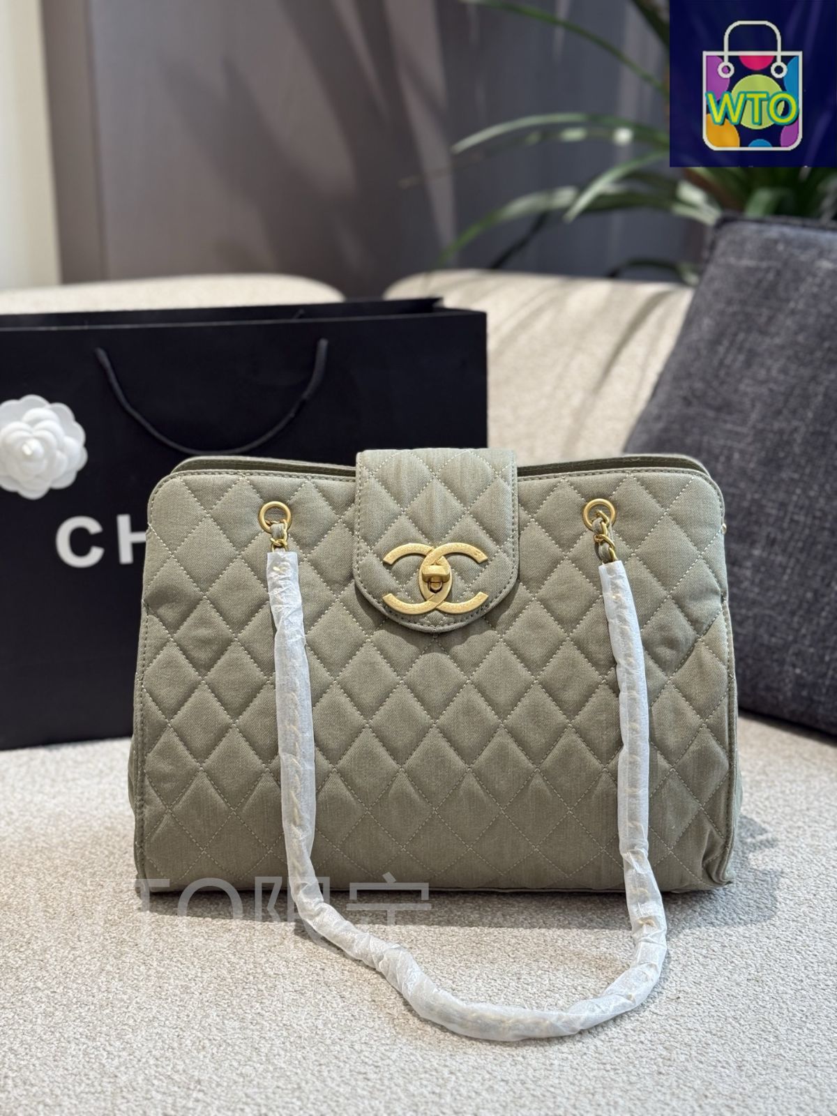 シャネル　デニム　ヴィンテージ CHANEL ヴィンテージ シャネル デニム チェーン ウォレット