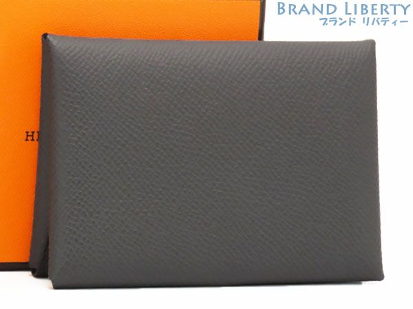 新古品】エルメス HERMES カルヴィ デュオ カードケース パスケース  
