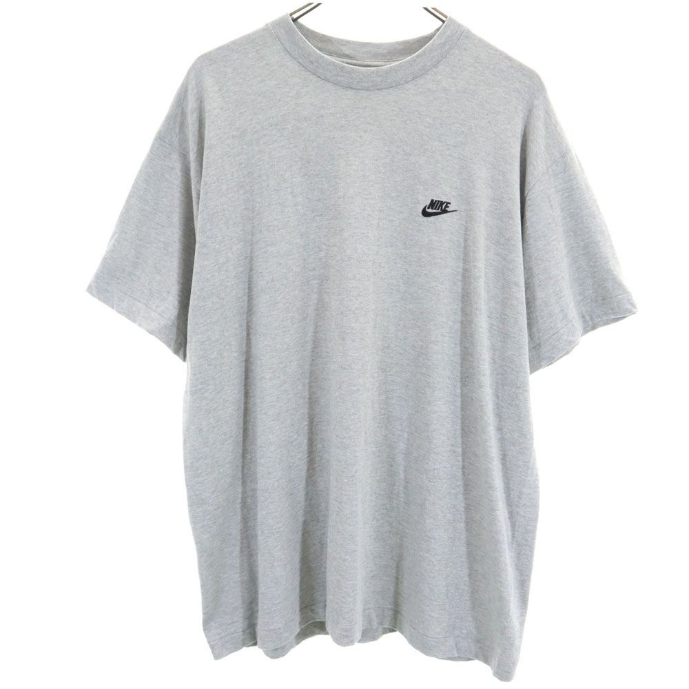 ナイキ 90s 00s 白タグ オールド 半袖 Tシャツ XL グレー NIKE メンズ 古着 【240328】 メール便可