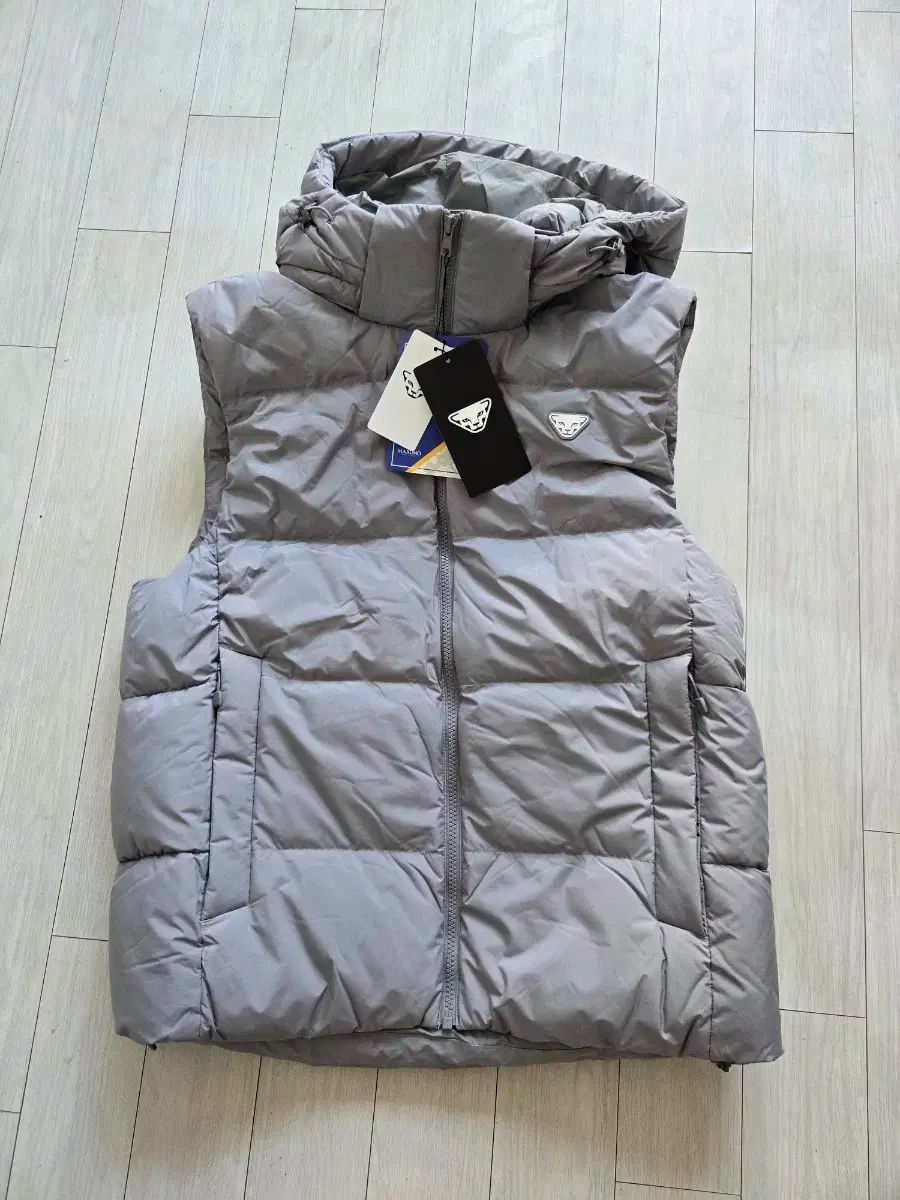 (新品) ダイナフィット ダウンベスト グレー L100