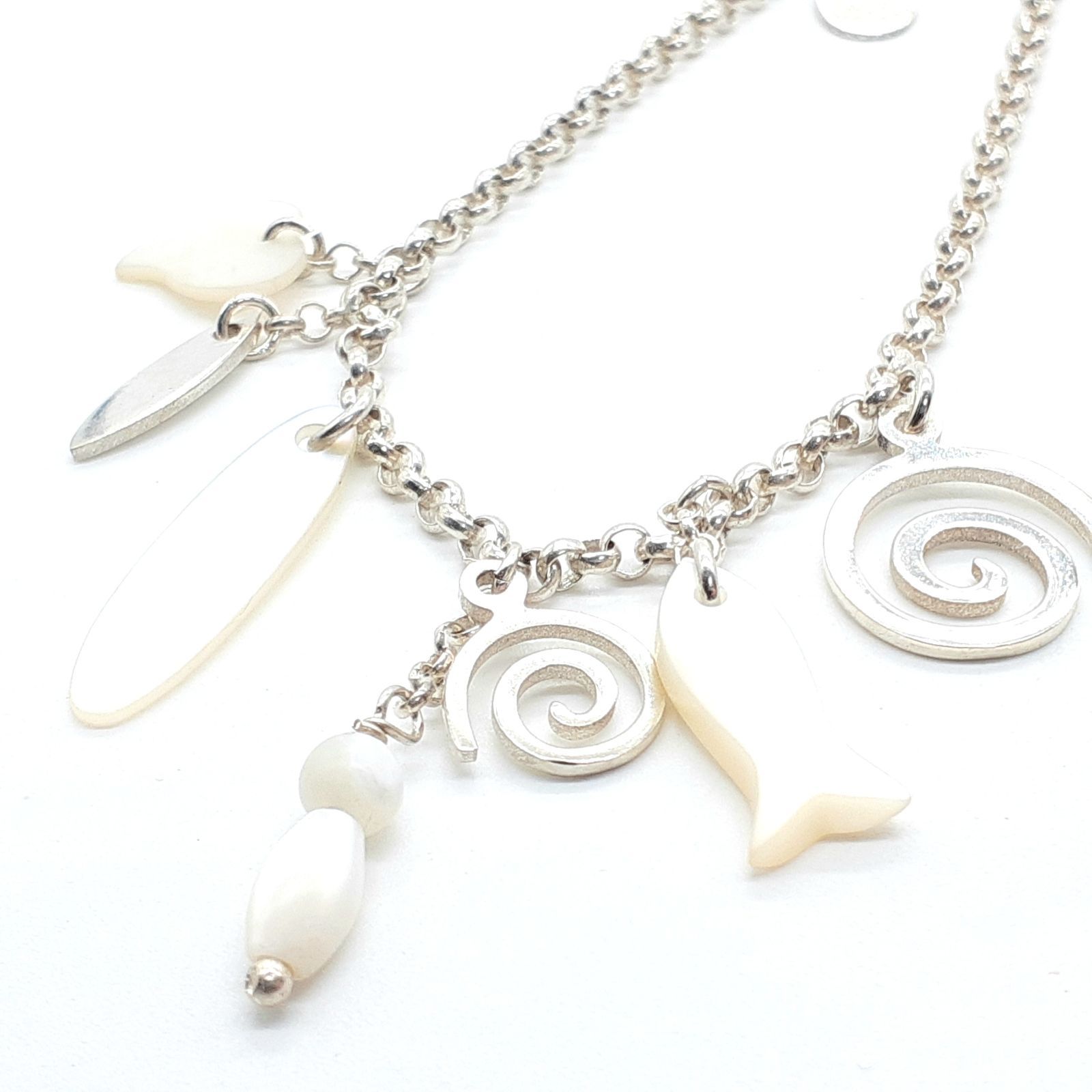 Vintage90’s Clio blueシルバーチェーンブレスレットフランス製 Vintage90's Clio blueシルバーチェーンブレスレットフランス製