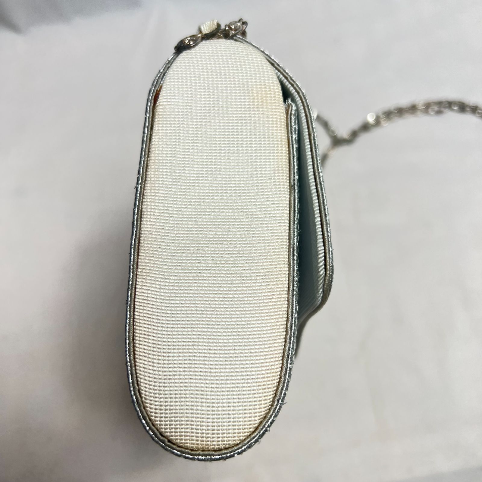 特価】逸品 美品 パーティーバッグ シルバー クラッチバッグ 