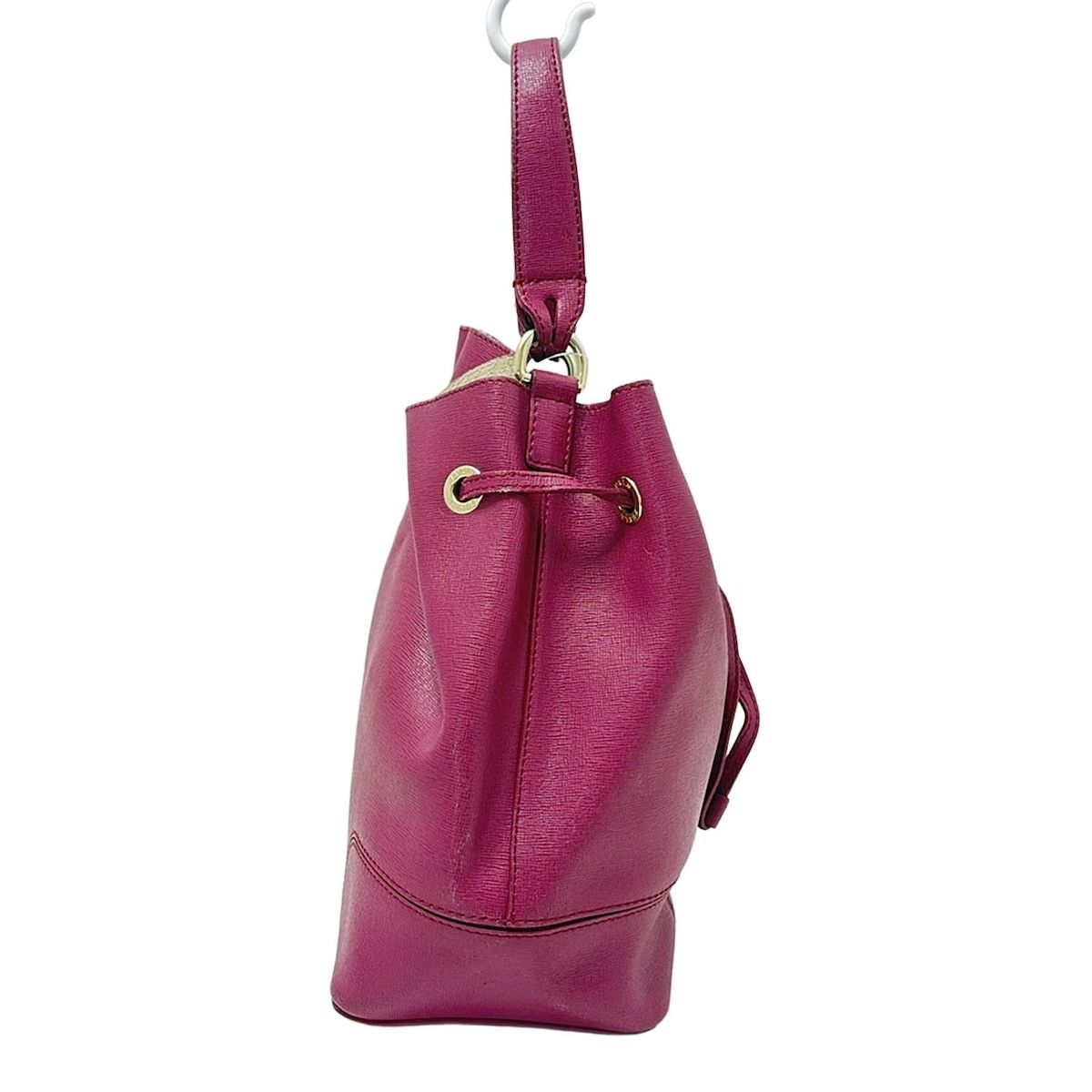 FURLA フルラ ハンドバッグ - ピンク 巾着型 ミニ レザー