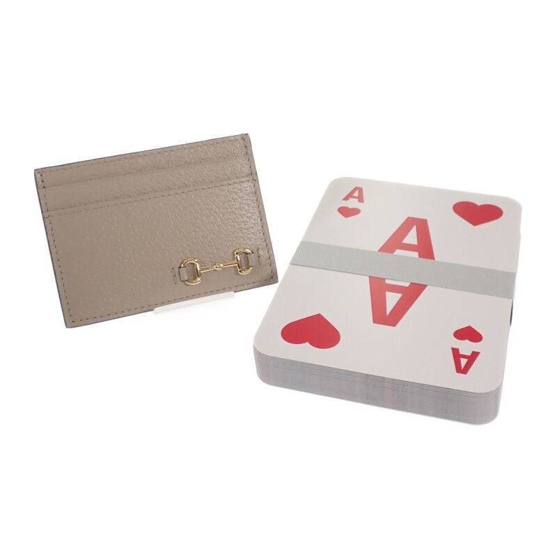 グッチ GUCCI ホースビット付きカードケース&トランプセット