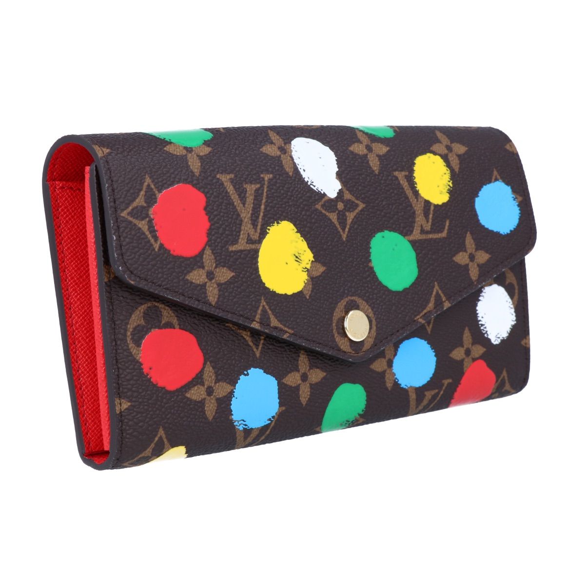 Vuitton】ルイヴィトン ポルトフォイユ サラ NM M81980 LV × YK 草間 