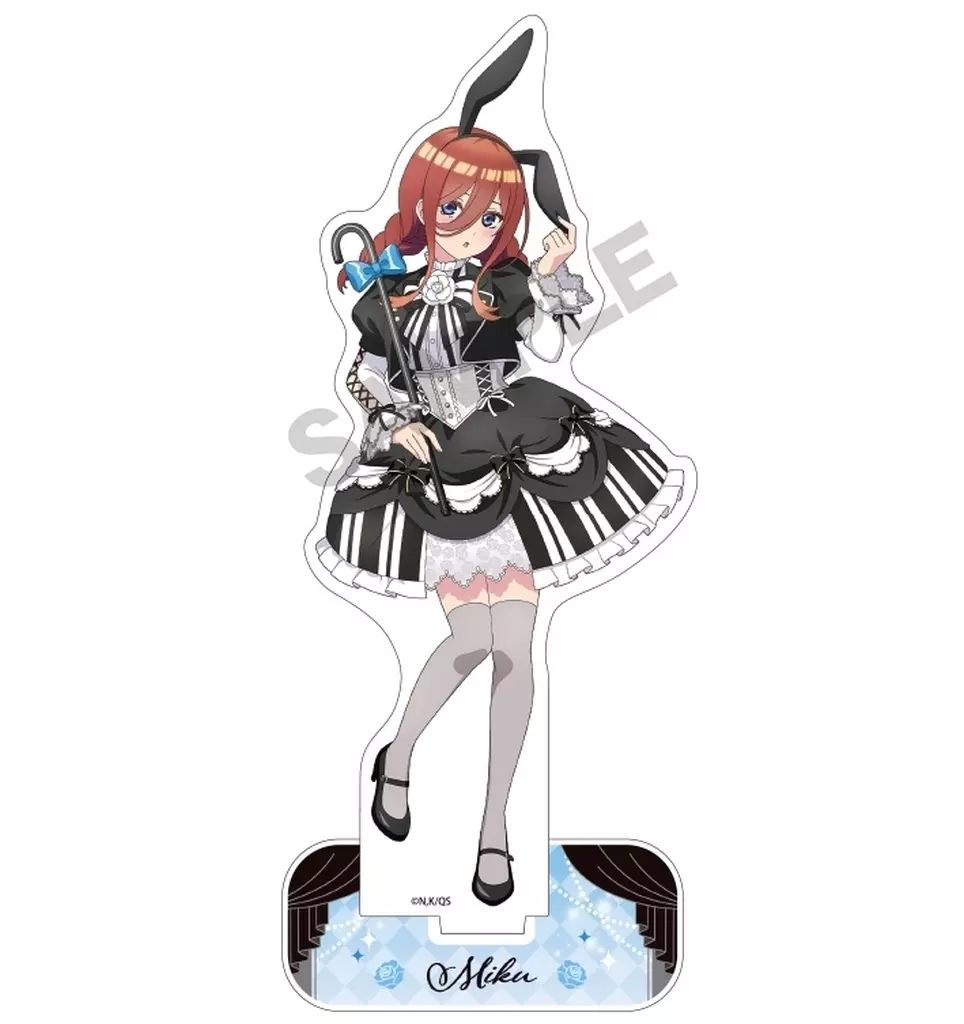 中古】アクリルスタンド・アクリルパネル 中野三玖 モノクロバニー