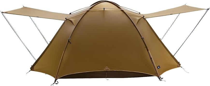 TOMOUNT 15Dナイロンテント PU3000mm 超軽量 自立式 ドームテント 2-3人用 コンパクト キャンプ ハイキング 前室2つある インナーテント独立使用可