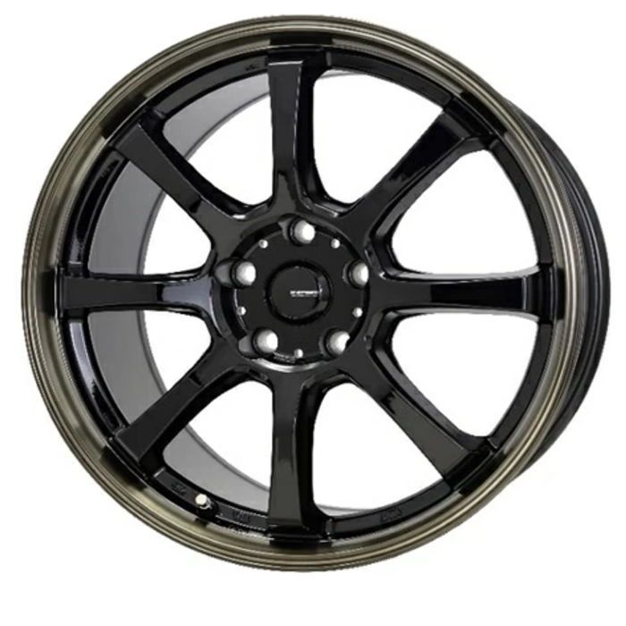 ホイール4本セット G.Speed P-08 ブラック|ブロンズクリア 18インチ 7J 53 5H-114.3