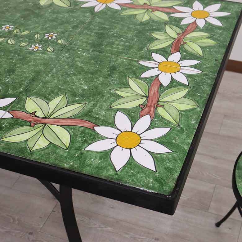 イタリア テーブルセット デイジー ガーデンテーブル チェア 7点セット