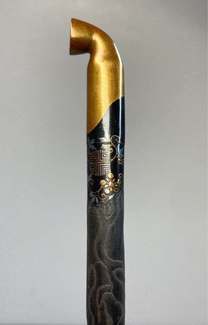 江戸時代 紋唐草蒔絵煙管