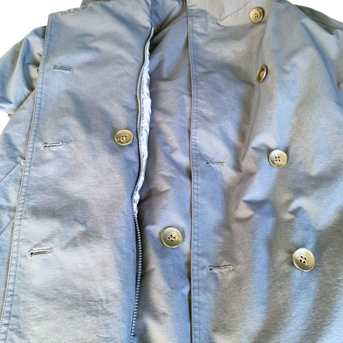 コムサブロンドオフ　ダウン　フェザー　ネイビー　ダッカー　ママコート　M　L コムサブロンドオフ ママコートダウン (ネイビー)値下げ中