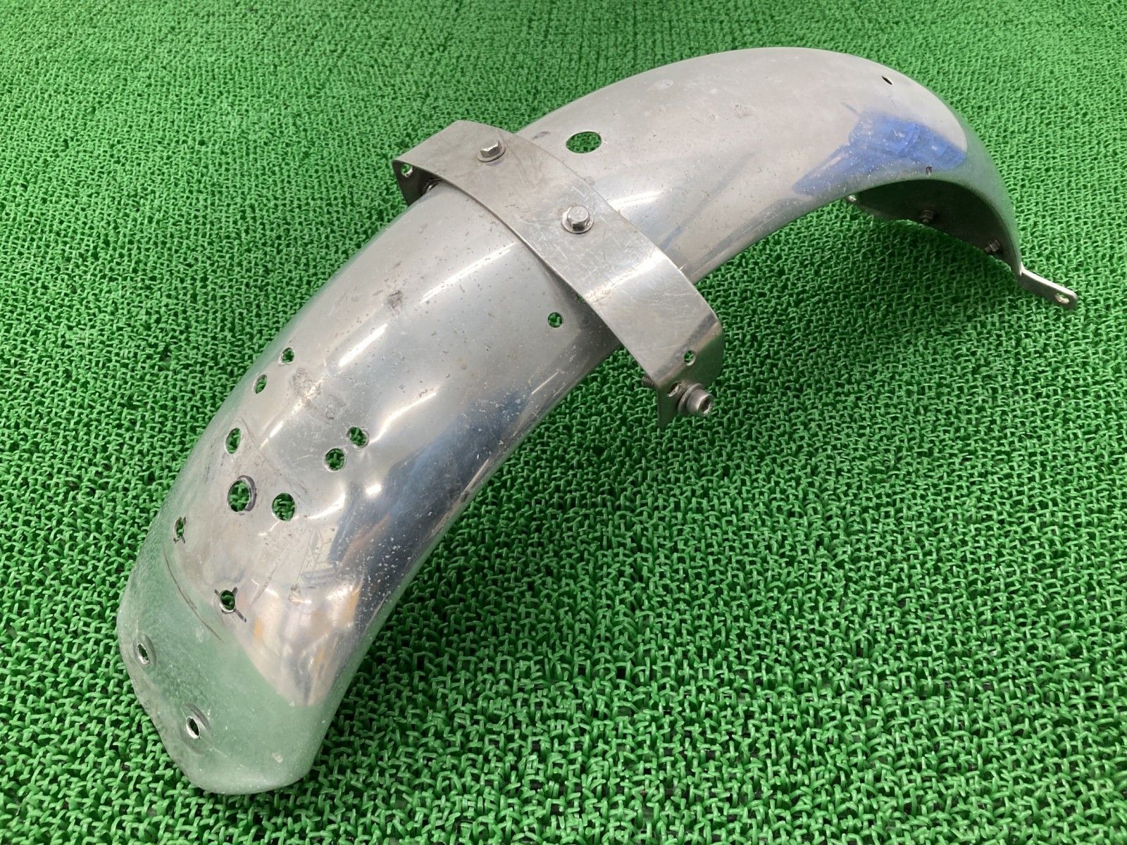 SR400 リアフェンダー 社外 バイク 部品 1JR アルミ ペイント素材に