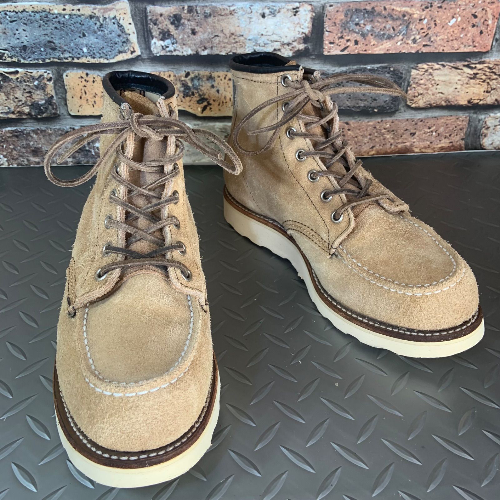 ☆REDWING 8173 モックトゥワークブーツ 90'S 四角犬タグ US7.5E JP25