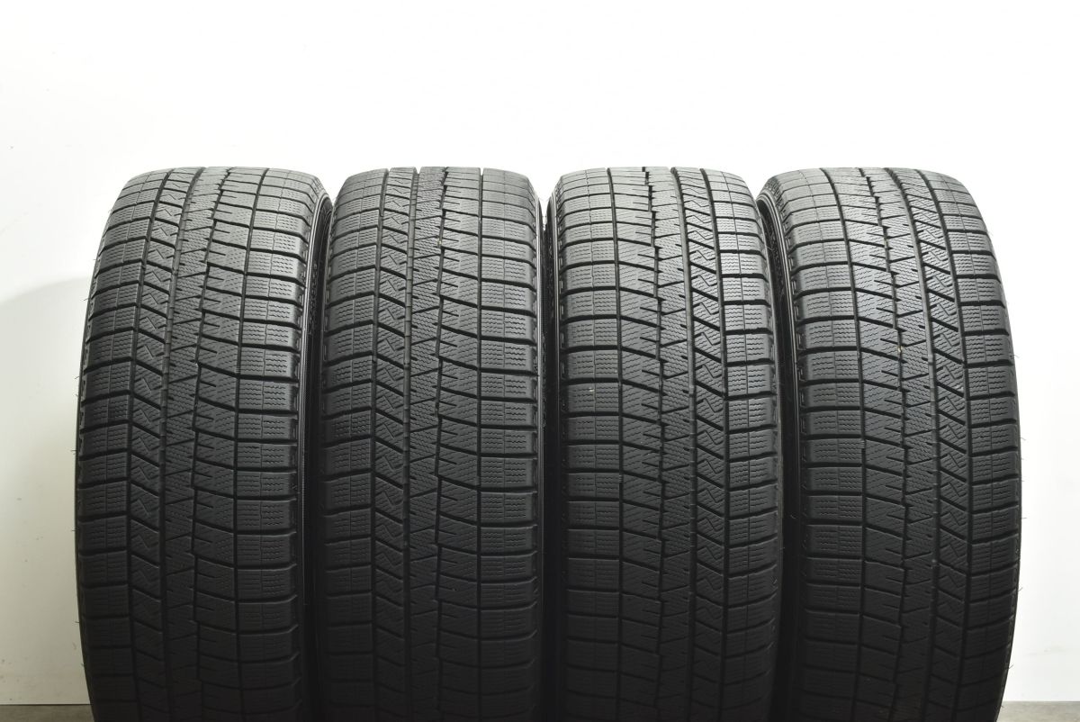 【良好品】エコフォルム 18in 7.5J +53 PCD114.3 ダンロップ ウィンターマックス 03 225/45R18 オデッセイ ヴェゼル レヴォーグ RX-8