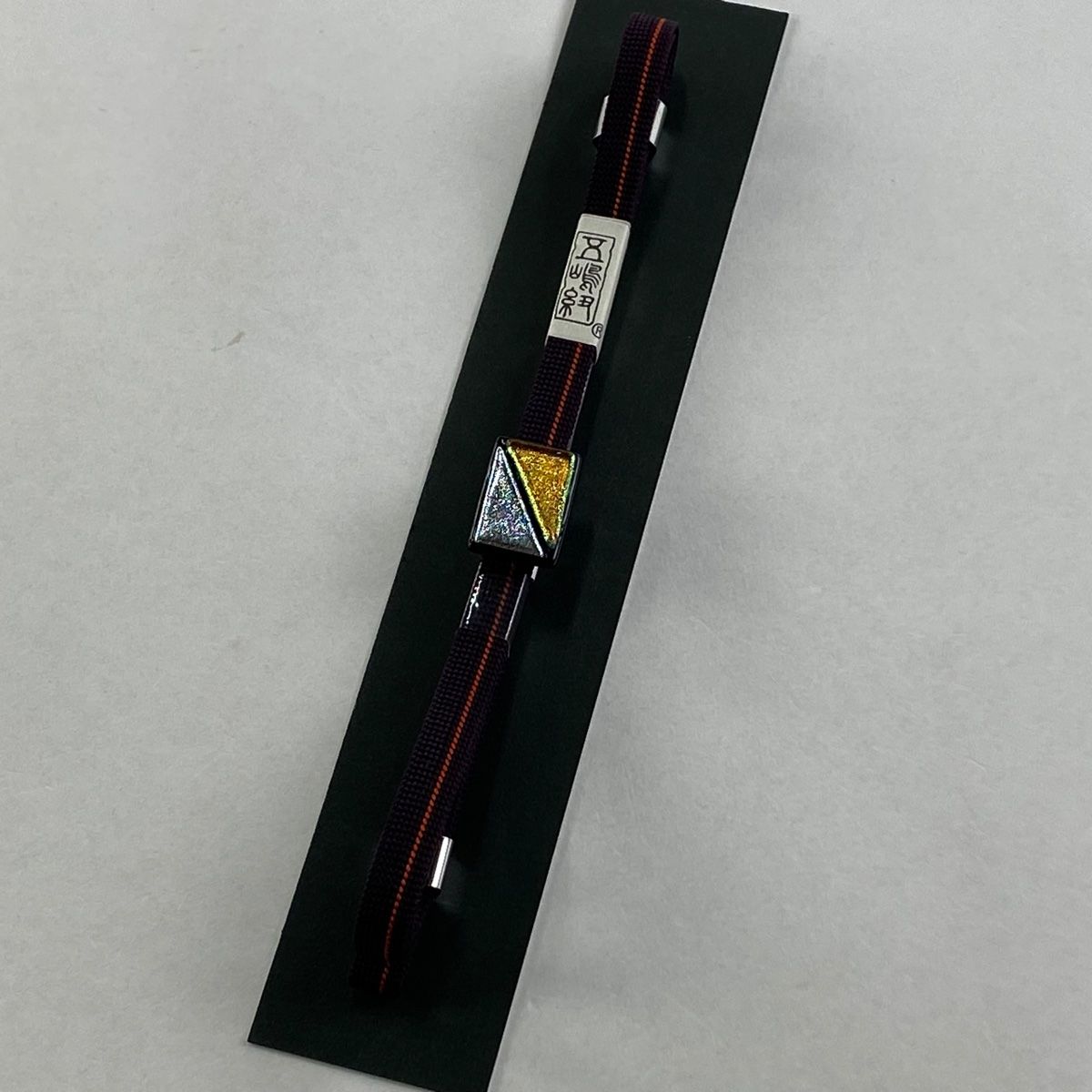 帯締め 秀品 無形文化財 五嶋紐 江戸組紐 茶紫 正絹 和装小物