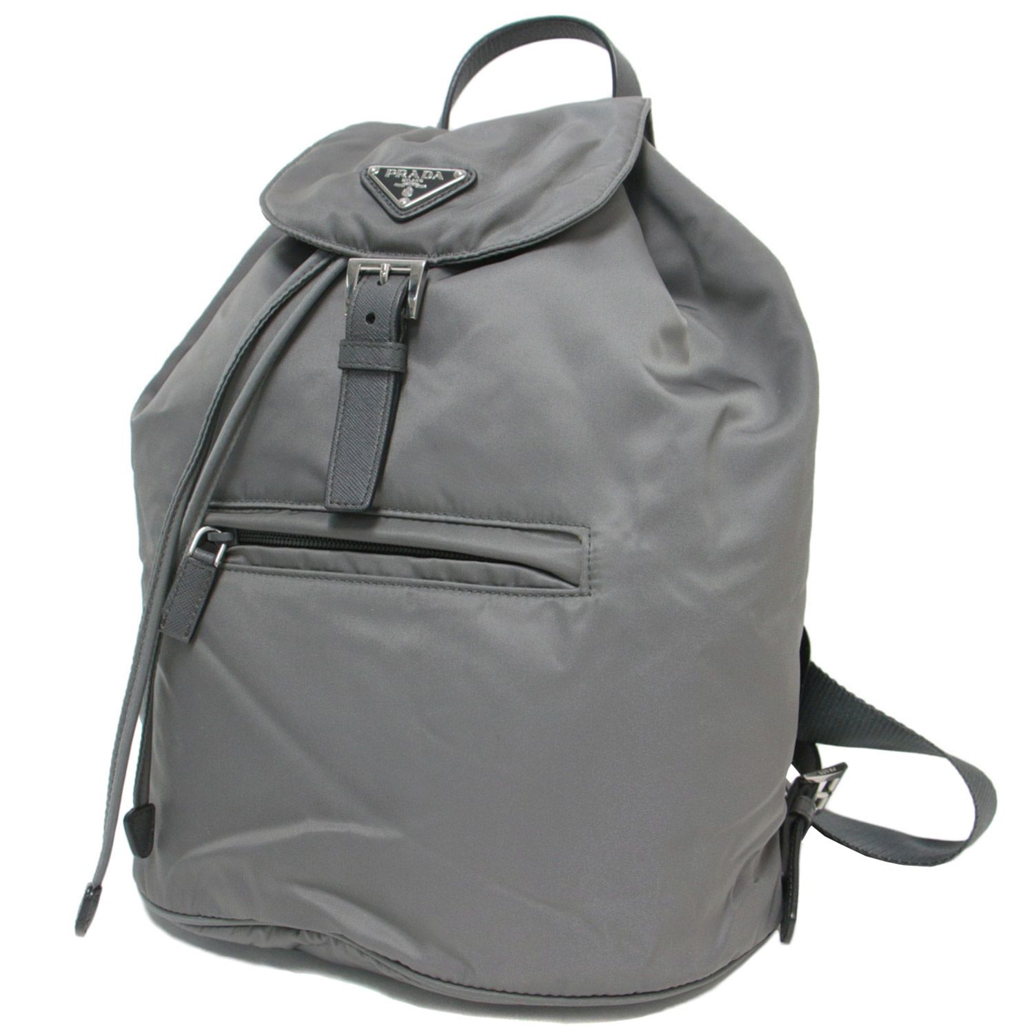 PRADAプラダ リュックサック バックパック バッグ グレー ナイロン