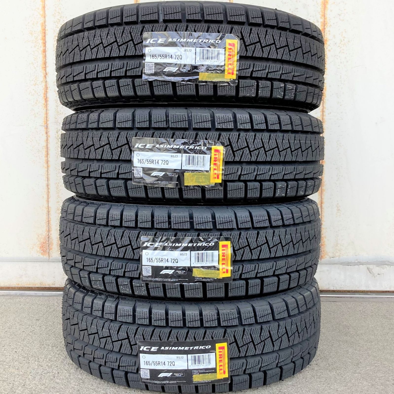 165/55R14 スタッドレスタイヤ 新品 4本セット ピレリ アイス 